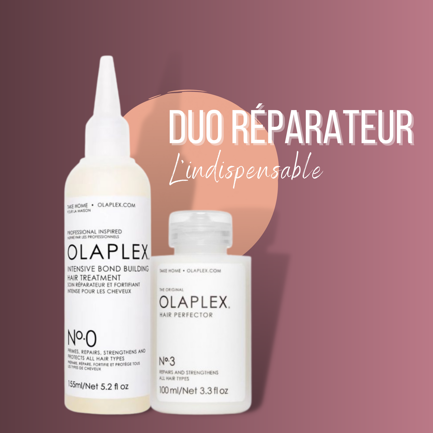 duo réparateur olaplex N0 et N3